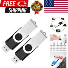 2 Pack 32GB USB Flash Drive USB 2.0 Thumb Drives Jump Drive Fold Storage Memo...