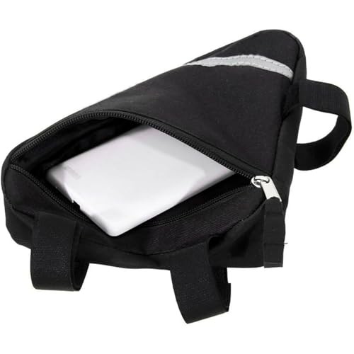  Bike Bag, Bicycle Frame Bag,Cycling Accessories Pack for Phone, Wallet, Black - Picture 4 of 7