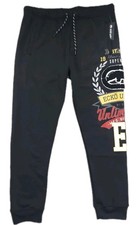 Ecko Unltd. Men's Bottoms Drawstring Elastic Waist Black Fleece Logo Jogger Sz L