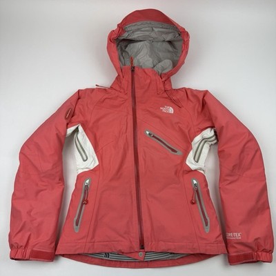 North Face Women s Ski Jacket Gore-Tex Pro Recco Tech XS Salmon Primaloft Hood