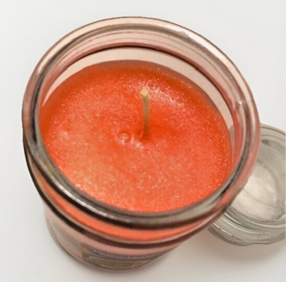 De Colección Vela Better Homes Jardines Lava Cítricos Grande Vidrio Tapa Boho Granja Foto 2 de 4