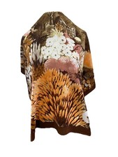 S4 Yves Saint Laurent Multicolore Silk Scarf 34 Inch Made In Italy
