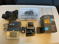 GoPro HERO3 Black Edition Bundle LCD Touch BacPac Wi-Fi Remote Chest Mount Extra