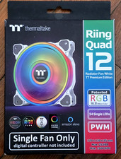 Thermaltake Riing Quad 12 RGB Radiator Fan TT Premium Edition White 54 RGB LEDs