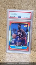 1986 Fleer 27 Joe Dumars Rookie Card Graded Psa 9 Mint Detroit Pistons. rookie card picture