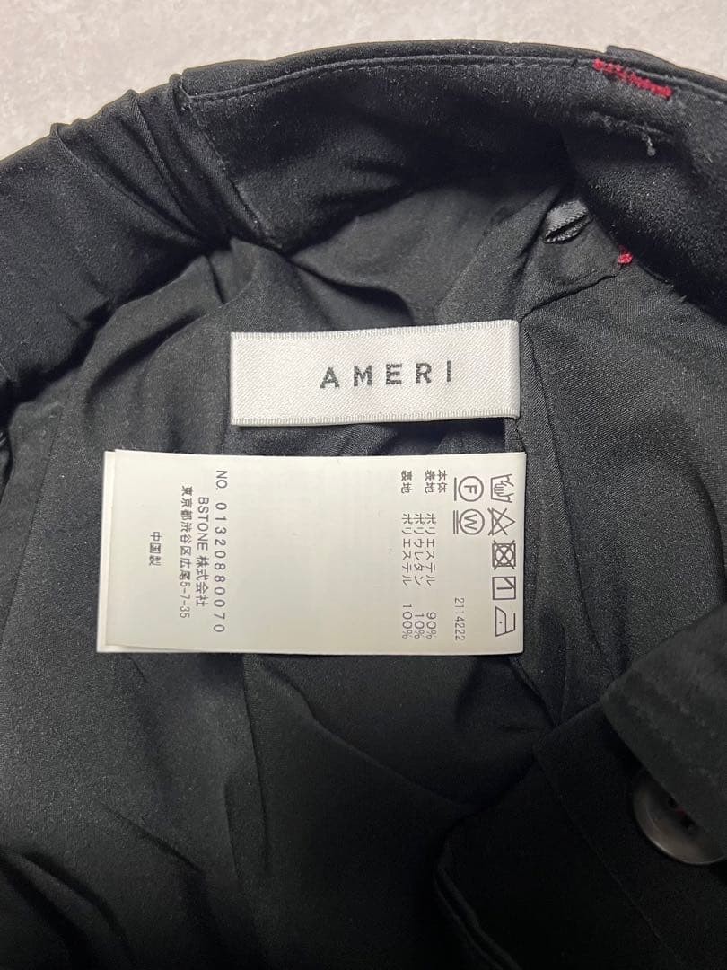 AMERI Polyester Unisex Slacks S Black Casual Vint… - image 4