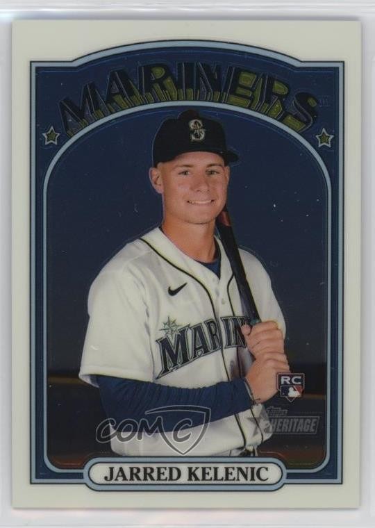 2021 Topps Heritage High Number Chrome /999 Jarred Kelenic #584 Rookie RC 0fv4