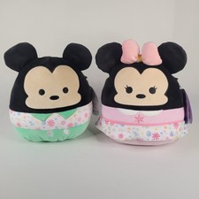 2026 Set 2 Easter Egg Spring SquishMallows Pink Minnie Green Mickey 8  Mouse NWT