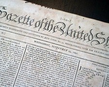 CAPE HENRY LIGHTHOUSE Virginia Beach Established & Funding ACT of 1790 Newspaper