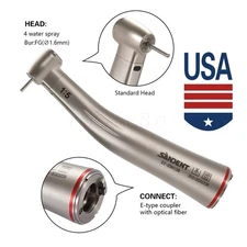 NSK Style Dental 1:5 Contra Angle Fiber Optic LED Low Speed Handpiece SANDENT