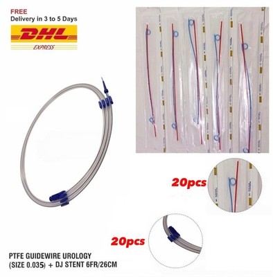 Endobest PTFE Guidewire Urology size 0.035 (20pcs) and DJ Stent 6fr/26cm (20pcs)