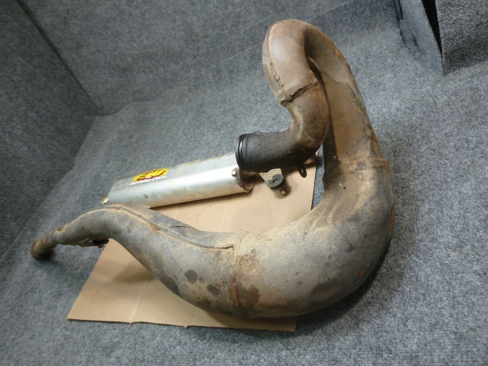 1989 - 1996 Suzuki RMX250 OEM Exhaust Header Pipe Expansion Chamber & Silencer Foto 2 de 4