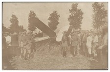 XX2243/ Abgestürztes Flugzeug Foto AK 1. Weltkrieg ca.1915