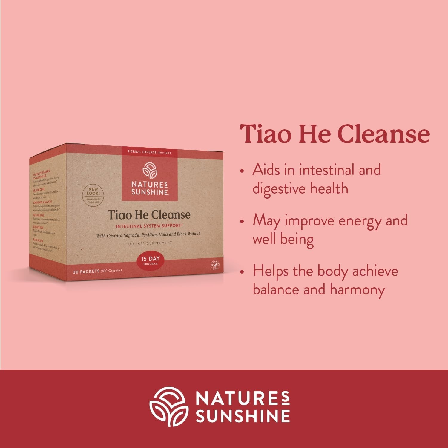 Natures Sunshine Tiao He Herbal Cleanse | Cleanse and Detox the Colon and Liver