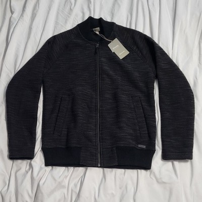 Bench Jacket Sweater Mens Sz. M.  Full Zip Black Inner Pocket 
