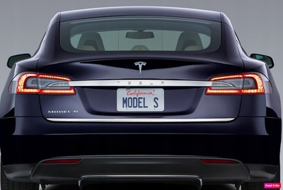 TESLA Model S - CHROMSTREIFEN Chrom-Heckklappe