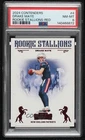2024 Panini Contenders Rookie Stallions Red Drake Maye #4 PSA 8 RC