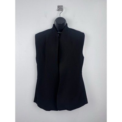 Longchamp Women Black Vest Size Small