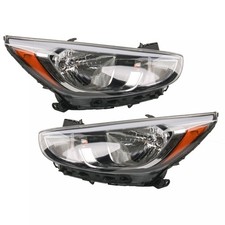 Headlamp Assembly Right/Left Side Set For 2015-2017 Hyundai Accent 2PCS