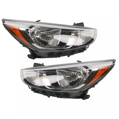 #ad #ad Headlamp Assembly Right Left Side Set For 2015 2017 Hyundai Accent 2PCS $125.00