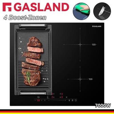 GASLAND Induktionskochfeld 60cm 9 Stufen Flexzonen BBQ Funktion Stop & Go Autark