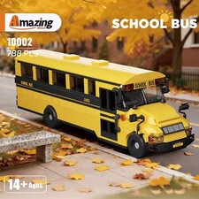 Yellow School Bus Building Blocks Classic Educational Set 788PCS Brick Model Set