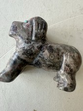 Vintage Zuni Rhyolite Coyote Fetish Figurine   Hand-Carved Stone 2  