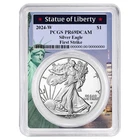2024-W Proof $1 American Silver Eagle PCGS PR69DCAM FS Statue of Liberty Frame