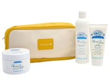Perlier 3-pc Shower Body Hand Milk Cream Kit Double Latte w/ Bag New Sealed