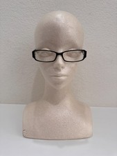 Fendi Womens F664 965 Rectangular Eyeglasses Frame Only Black White No Lenses