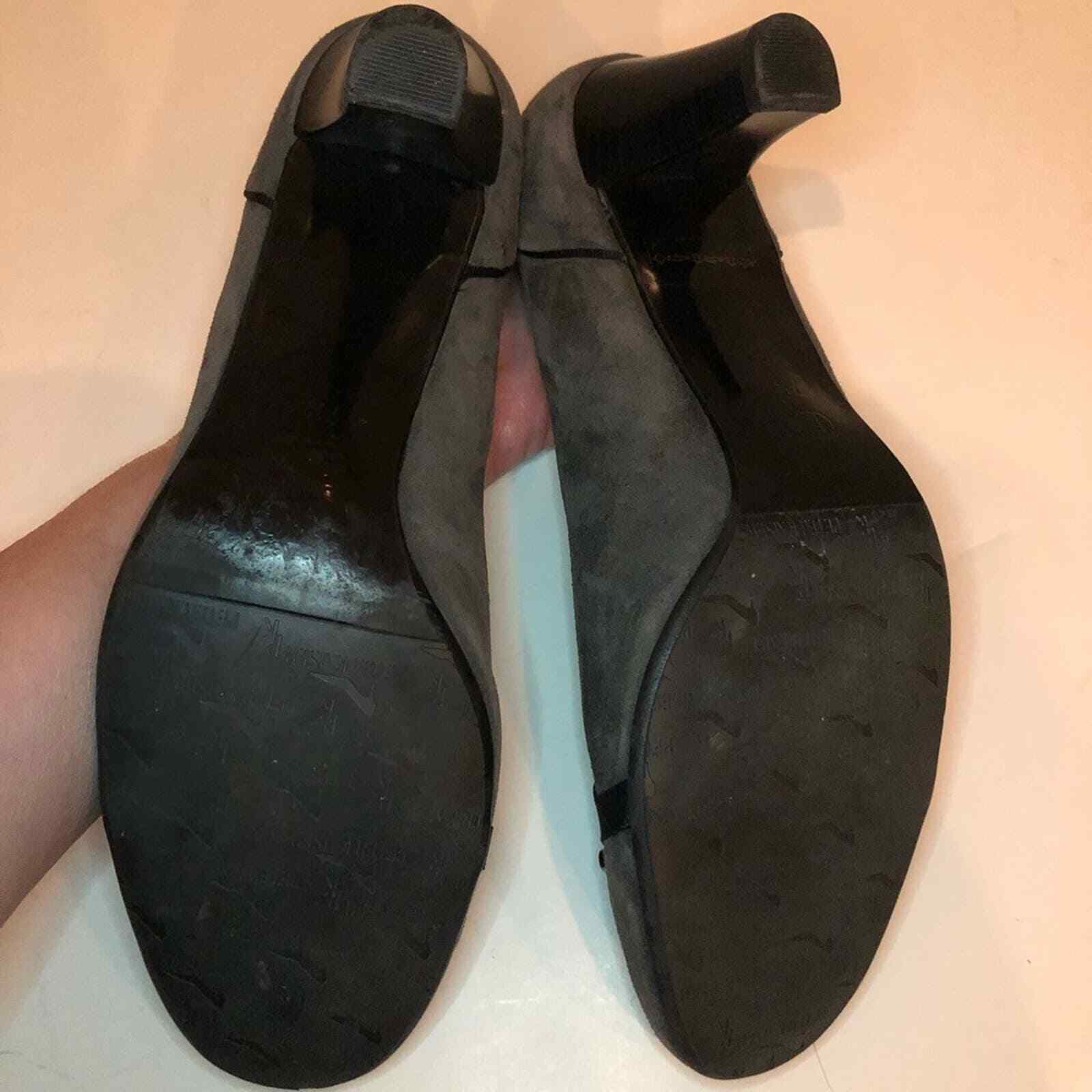Peter Kaiser Grey Suede Low Heels Vintage Designe… - image 10