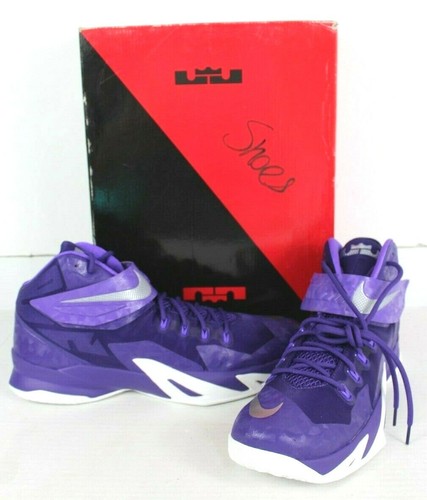 Nike Zoom Soldier VIII TB para hombre 16 Zapatos Atléticos Lebron James  púrpura 685780-505 | eBay