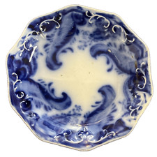 Grindley Argyle Rare Flow Blue Butter Pat