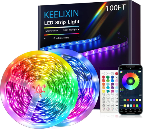 Bluetooth Music Sync LED Strip Lights for Bedroom - APP & Remote Control, RGB Ho
