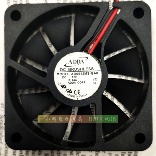 ADDA AD0612MS-GA0 6010 12v 0.14A 6CM Cooling Industrial Fan Thin Mute - Picture 3 of 5