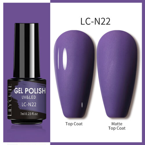 LILYCUTE Neon Gel Nail Polish Soak Off UV LED Thermal Color Changing Gel Varnish - Picture 32 of 96