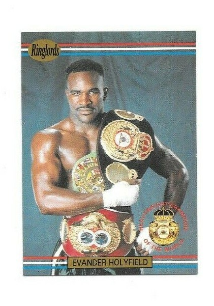EVANDER HOLYFIELD THE REAL DEAL 1991 RINGLORDS CARD # 1 FREE SHIPPING