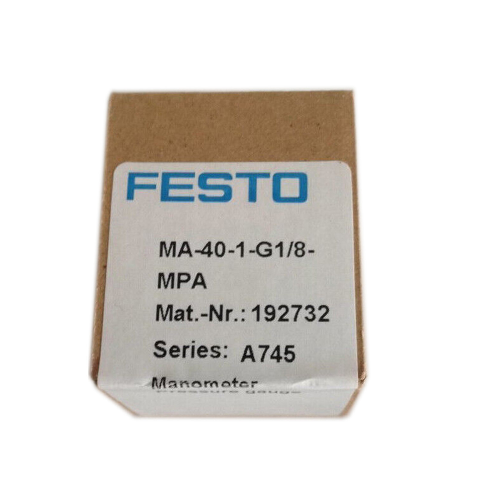 1 PCS NEW IN BOX FESTO pressure gauge 192732 MA-40-1-G1/8-MPA