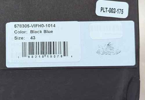 $990 Para Hombres Bottega Veneta Grueso Cuero Zapatillas bajas Negro/Azul 43 EE. UU. 10 - Imagen 9 de 9