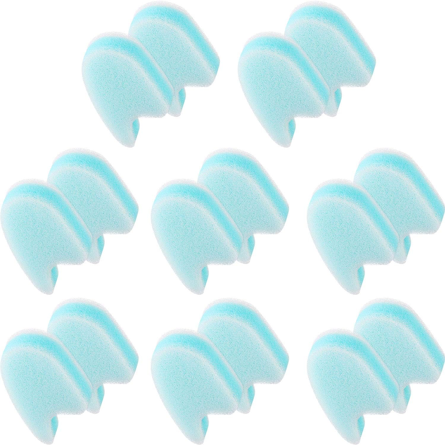 16 Pieces Foam Toe Spacers for Feet Women 3 Layer Foam Toe Separators for Overla