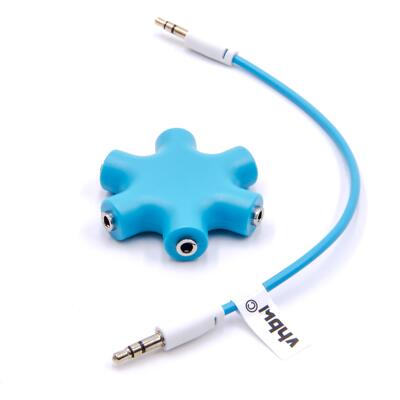 3.5mm Klinke Verteiler für Kopfhörer 5 Fach Headphone Splitter Audio Splitter