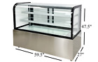 Nsf 60" Refrigerated Glass Door Bakery Display Case Deli Meat Show Case Etl