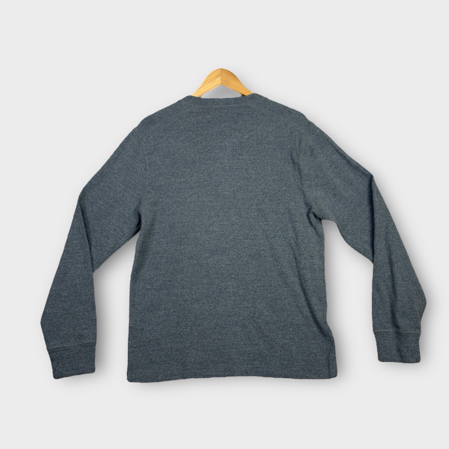 FILA T shirt termica vintage J Crew remi maglia uomo taglia grande grigia manica lunga usata in ottime condizioni