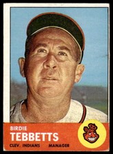 Birdie Tebbetts 1963 Topps #48 Cleveland Indians
