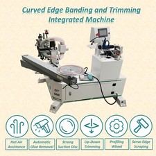 Automatic Woodworking Edge Banding Machine Cured & Linear Edge Banding Trimmer