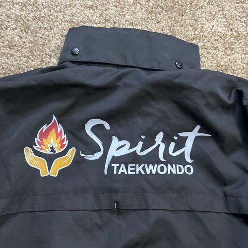 MOOTO Jacket Adult Size Large (3) Black Full Zip Martial Artist Spirit Taekwondo - Picture 5 of 13