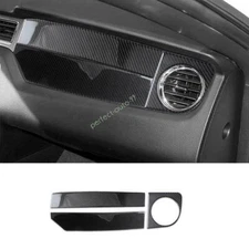 For Ford Mustang 2010-13 14 Real Carbon Fiber Co-Pilot Dash Right AC Vent Cover