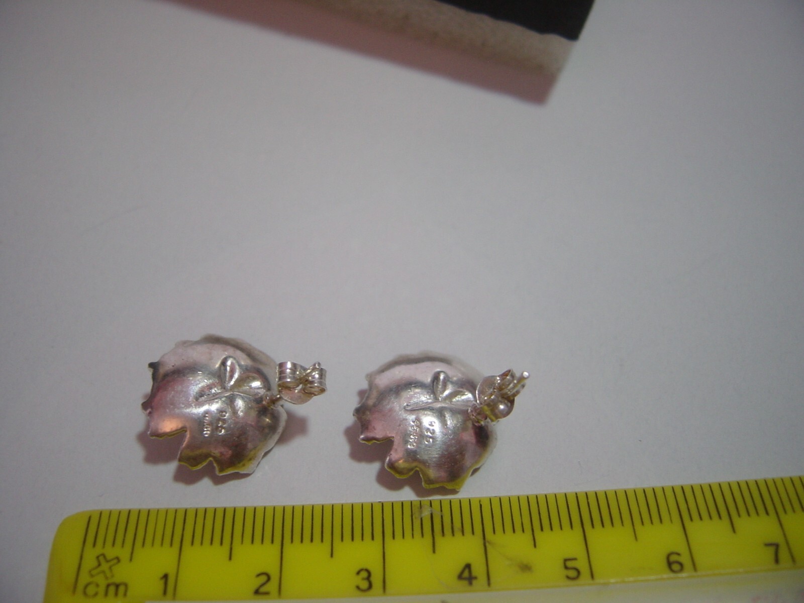 Solid Silver flower earings-Stunning designer-sup… - image 6