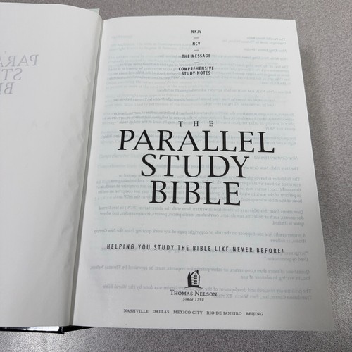 Parallel Study Bible : NKJV - NCV - the Message - Comprehensive Study Notes HC - Picture 6 of 14