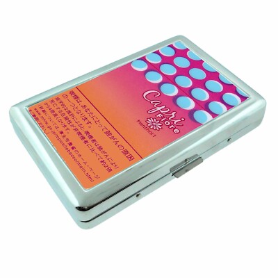 Smoking Mod Fiore 90's AD Silver MCM Metal Cigarette Case RFID Protection  Wallet